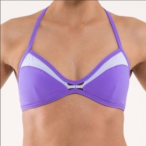 Lululemon Bandha Bra in Power Purple / Cool Breeze